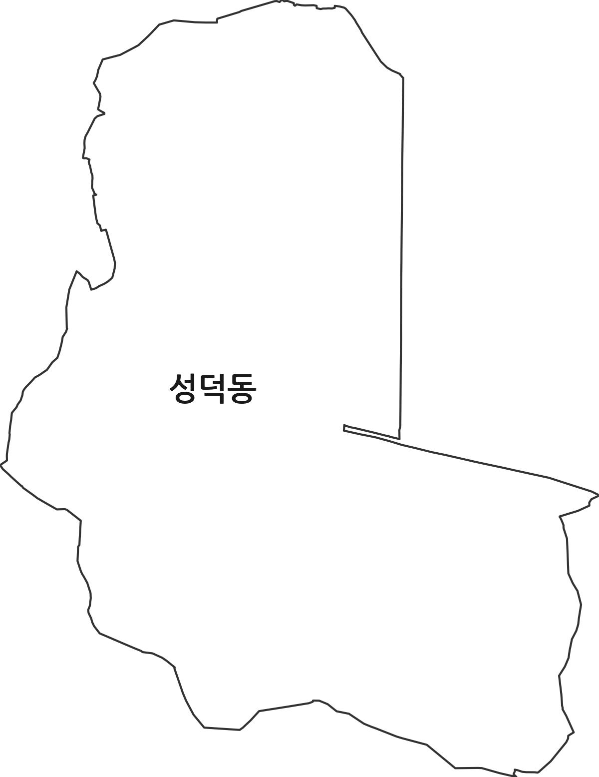 전북특별자치도 전주시 덕진구 성덕동 법정동 행정구역 경계 지도