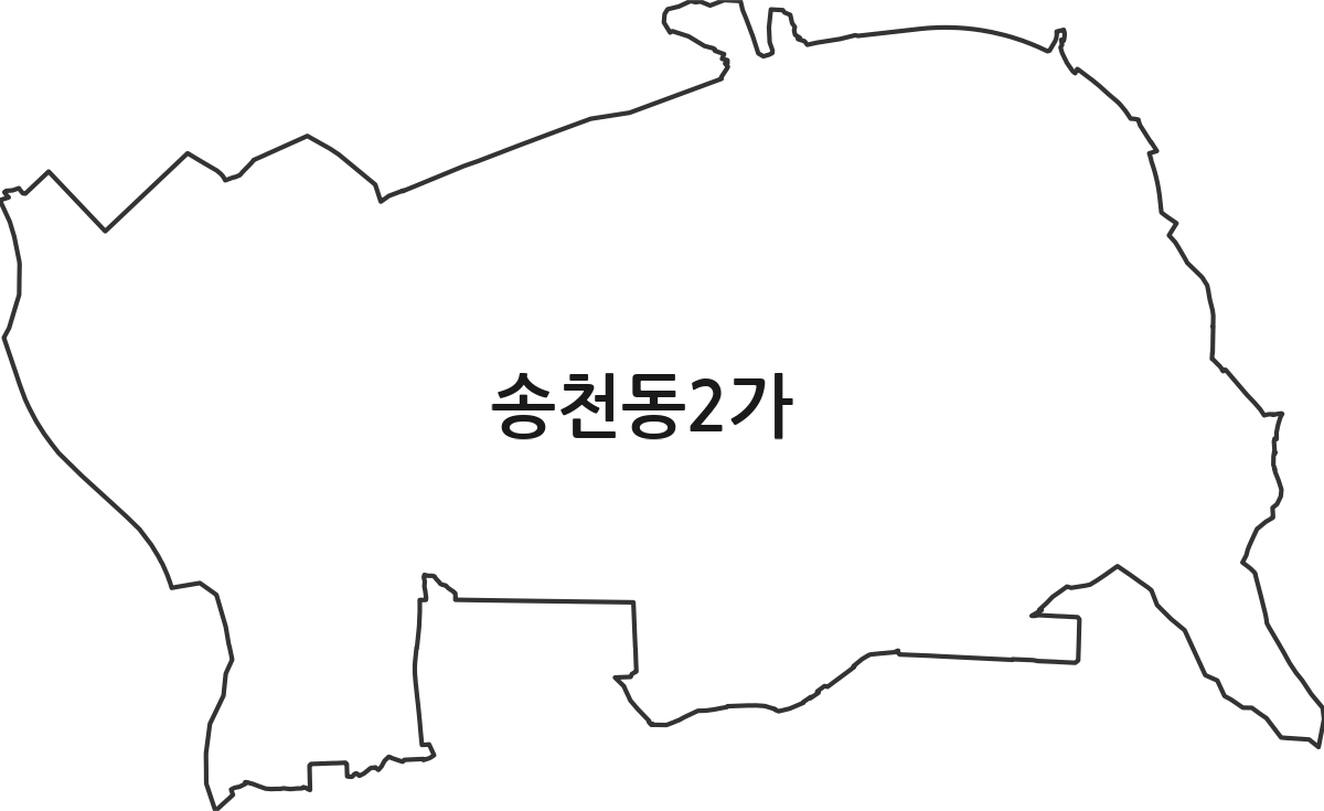 전북특별자치도 전주시 덕진구 송천동2가 법정동 행정구역 경계 지도
