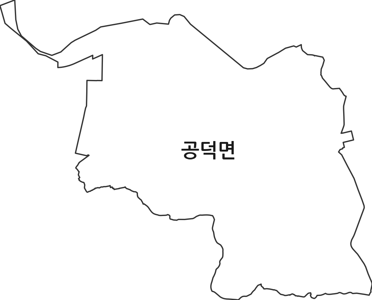 전북특별자치도 김제시 공덕면 행정동 행정구역 경계 지도