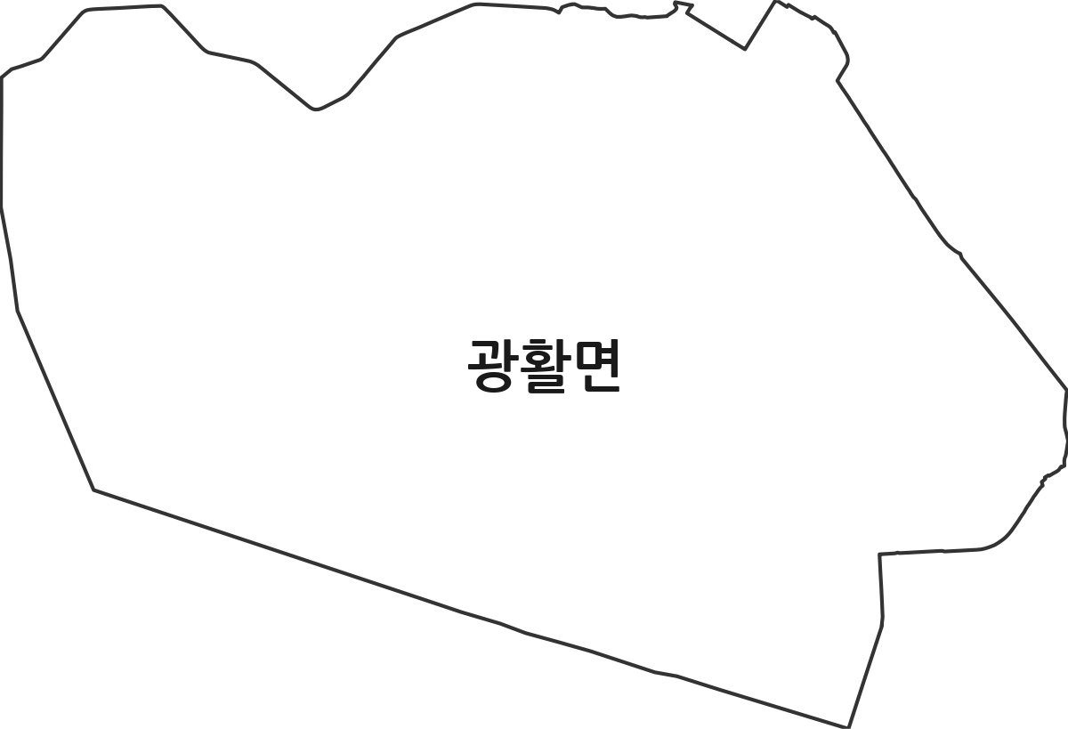 전북특별자치도 김제시 광활면 행정동 행정구역 경계 지도