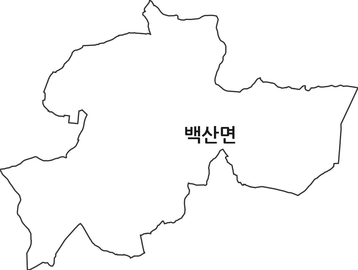 전북특별자치도 김제시 백산면 행정동 행정구역 경계 지도