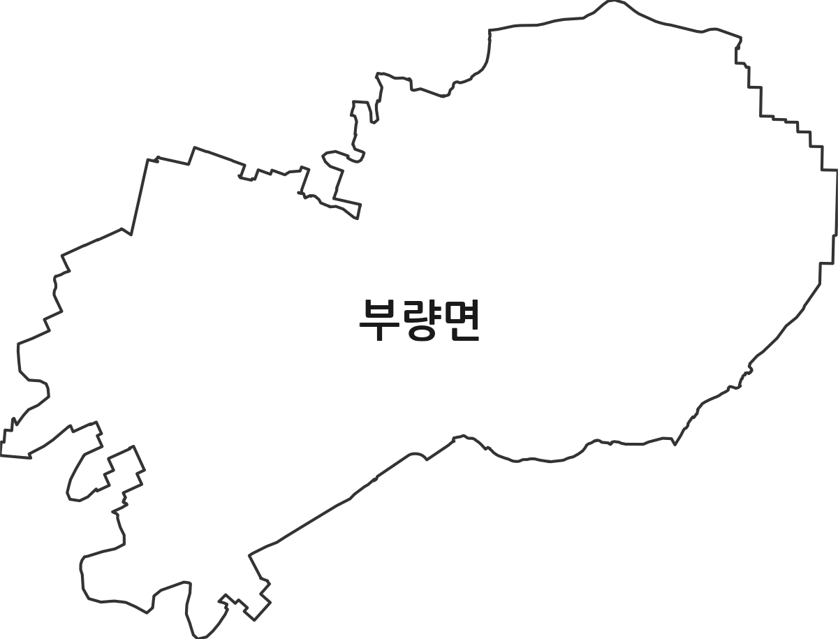전북특별자치도 김제시 부량면 행정동 행정구역 경계 지도