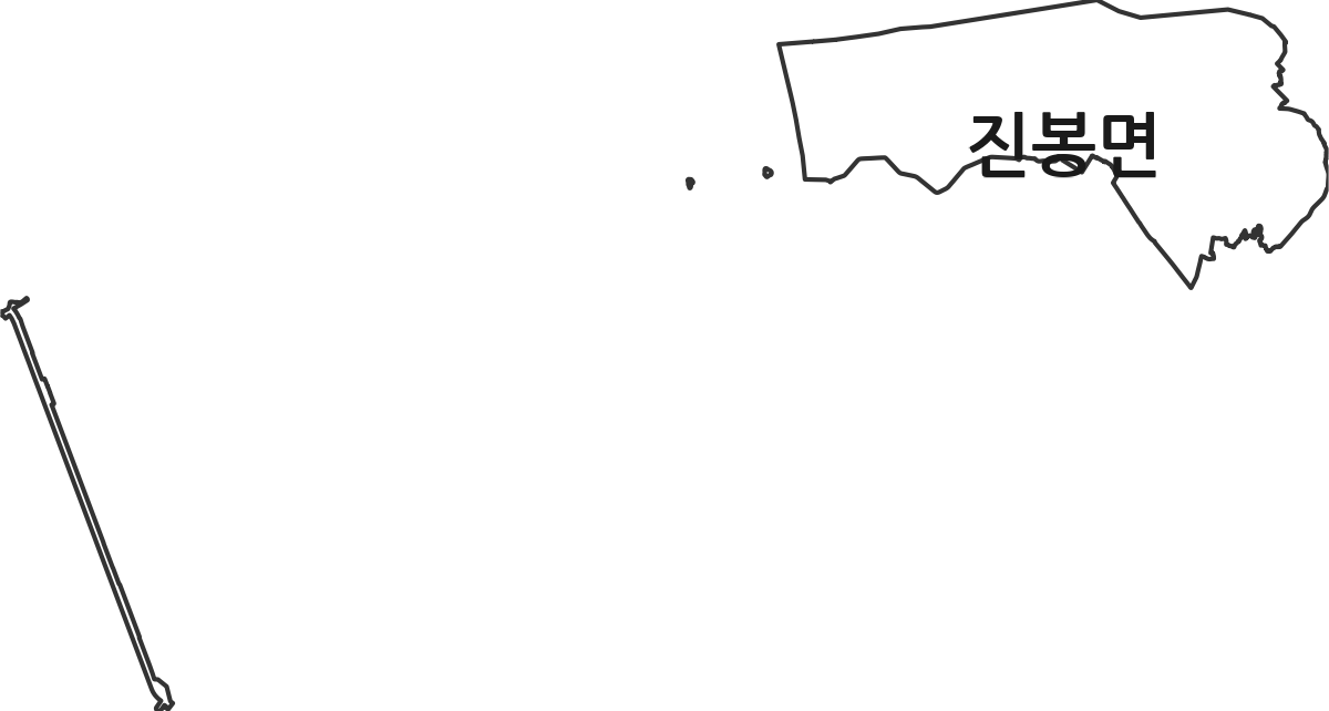 전북특별자치도 김제시 진봉면 행정동 행정구역 경계 지도