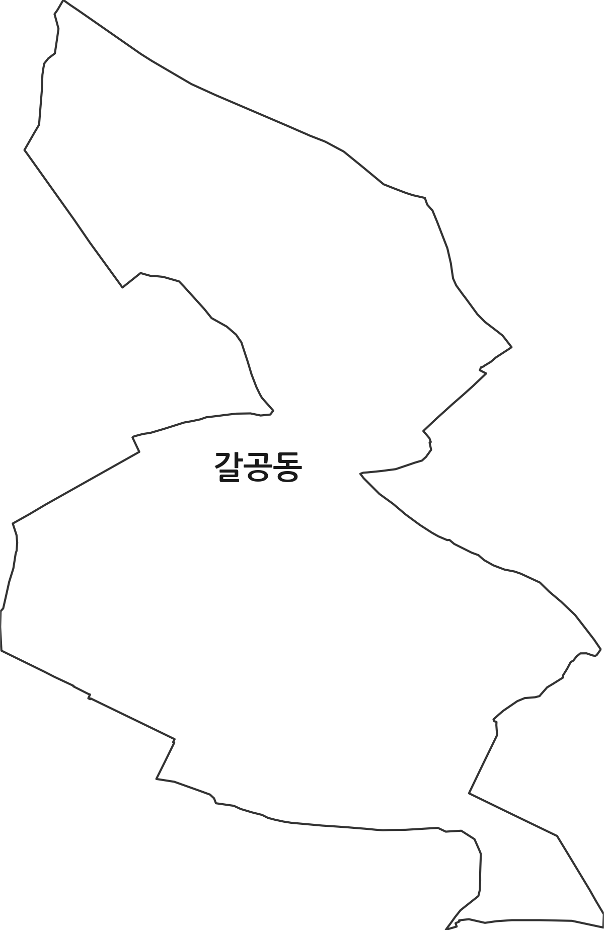 전북특별자치도 김제시 갈공동 법정동 행정구역 경계 지도
