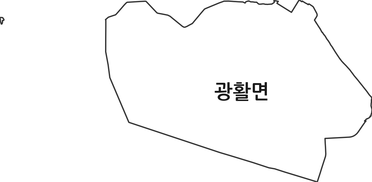전북특별자치도 김제시 광활면 법정동 행정구역 경계 지도