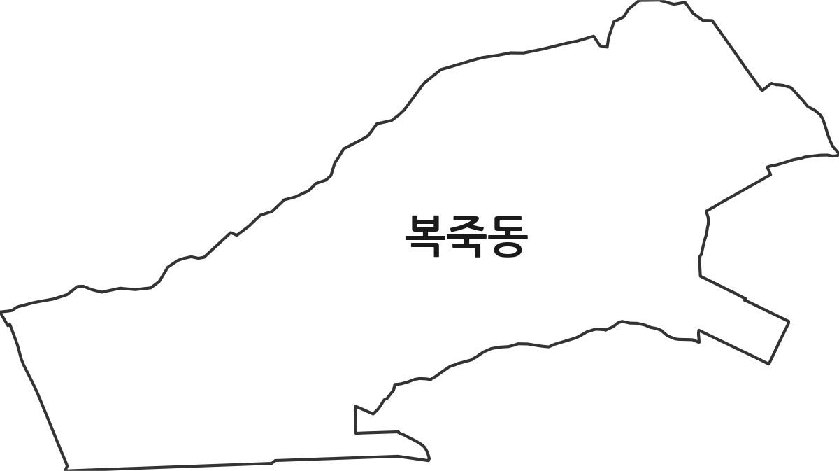 전북특별자치도 김제시 복죽동 법정동 행정구역 경계 지도