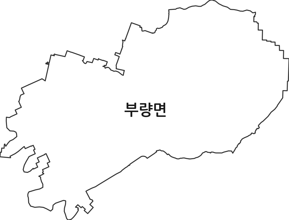 전북특별자치도 김제시 부량면 법정동 행정구역 경계 지도