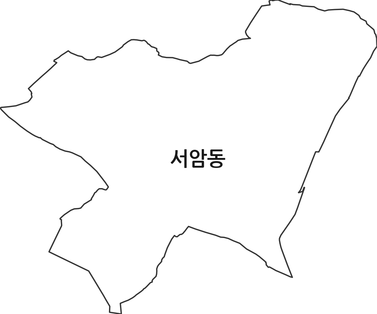 전북특별자치도 김제시 서암동 법정동 행정구역 경계 지도