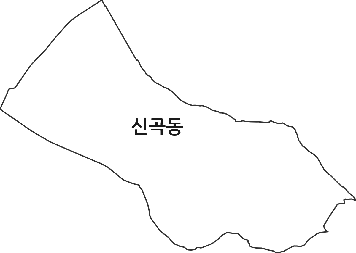 전북특별자치도 김제시 신곡동 법정동 행정구역 경계 지도