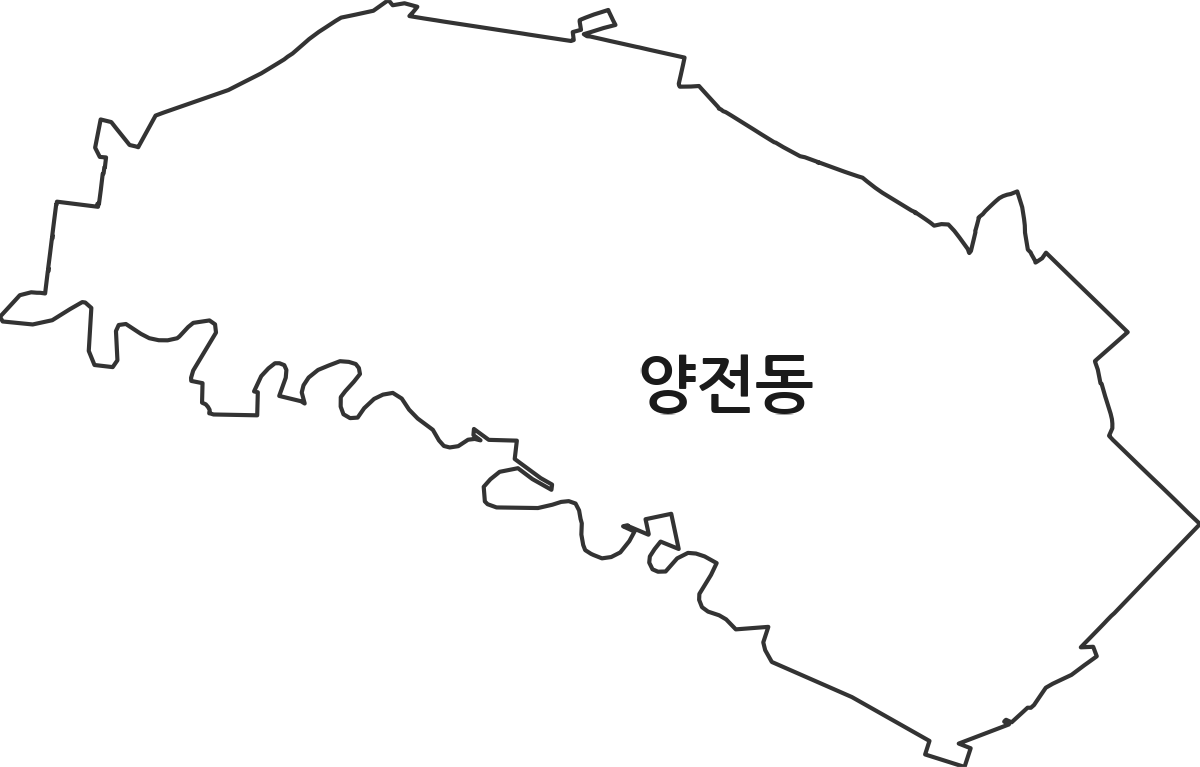 전북특별자치도 김제시 양전동 법정동 행정구역 경계 지도