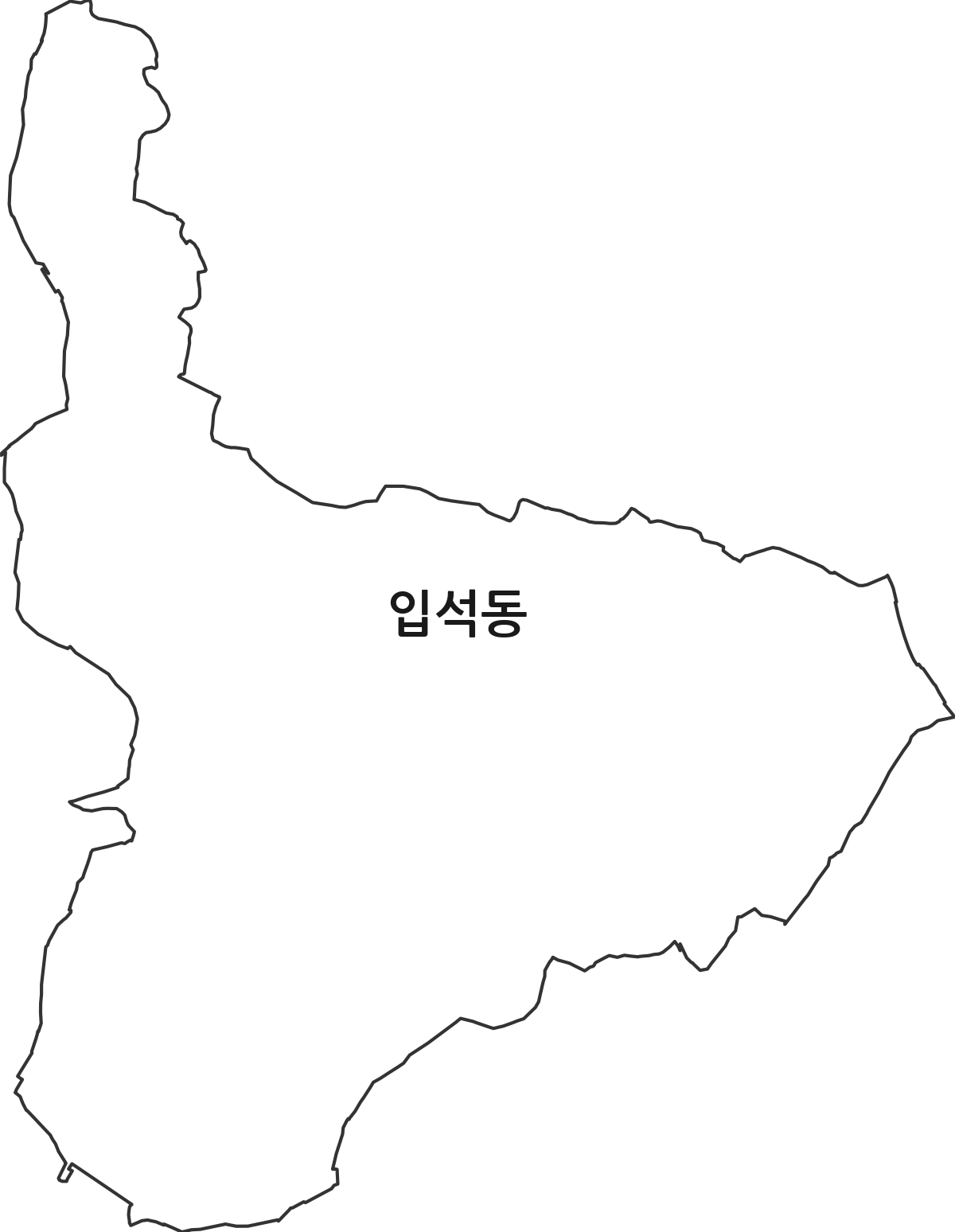 전북특별자치도 김제시 입석동 법정동 행정구역 경계 지도