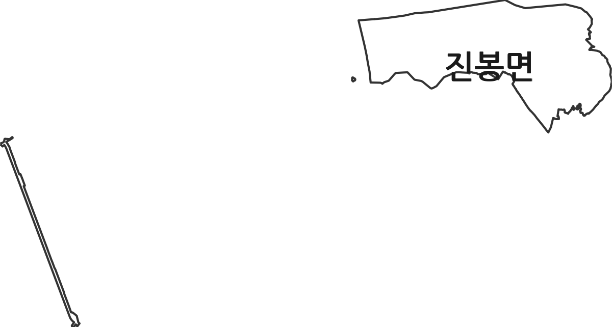 전북특별자치도 김제시 진봉면 법정동 행정구역 경계 지도