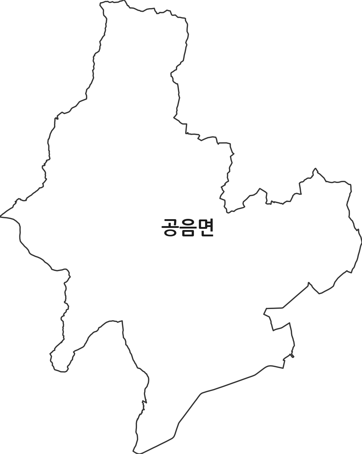 전북특별자치도 고창군 공음면 행정동 행정구역 경계 지도