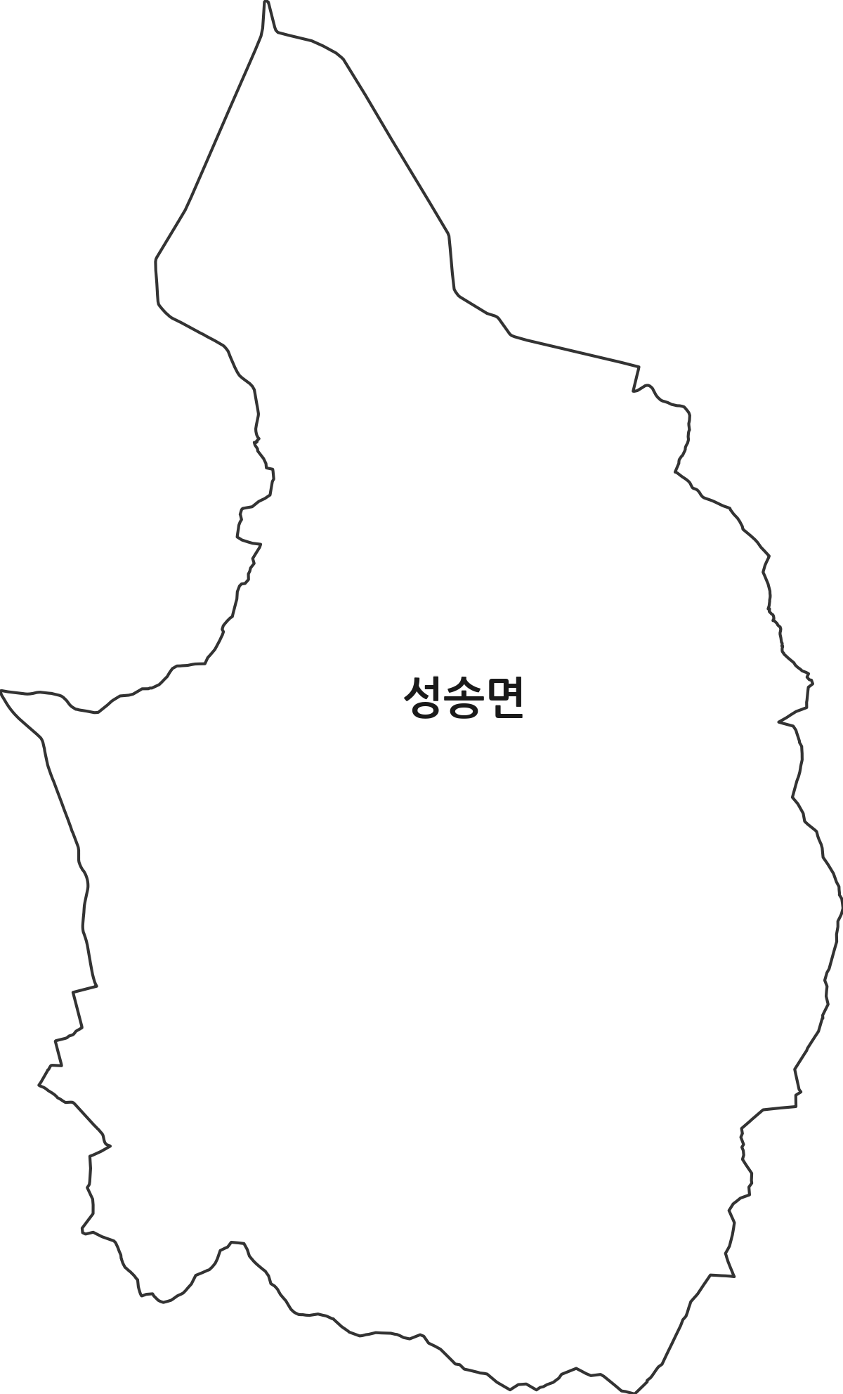 전북특별자치도 고창군 성송면 행정동 행정구역 경계 지도