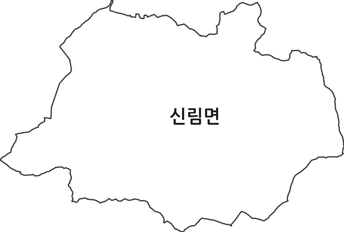 전북특별자치도 고창군 신림면 행정동 행정구역 경계 지도
