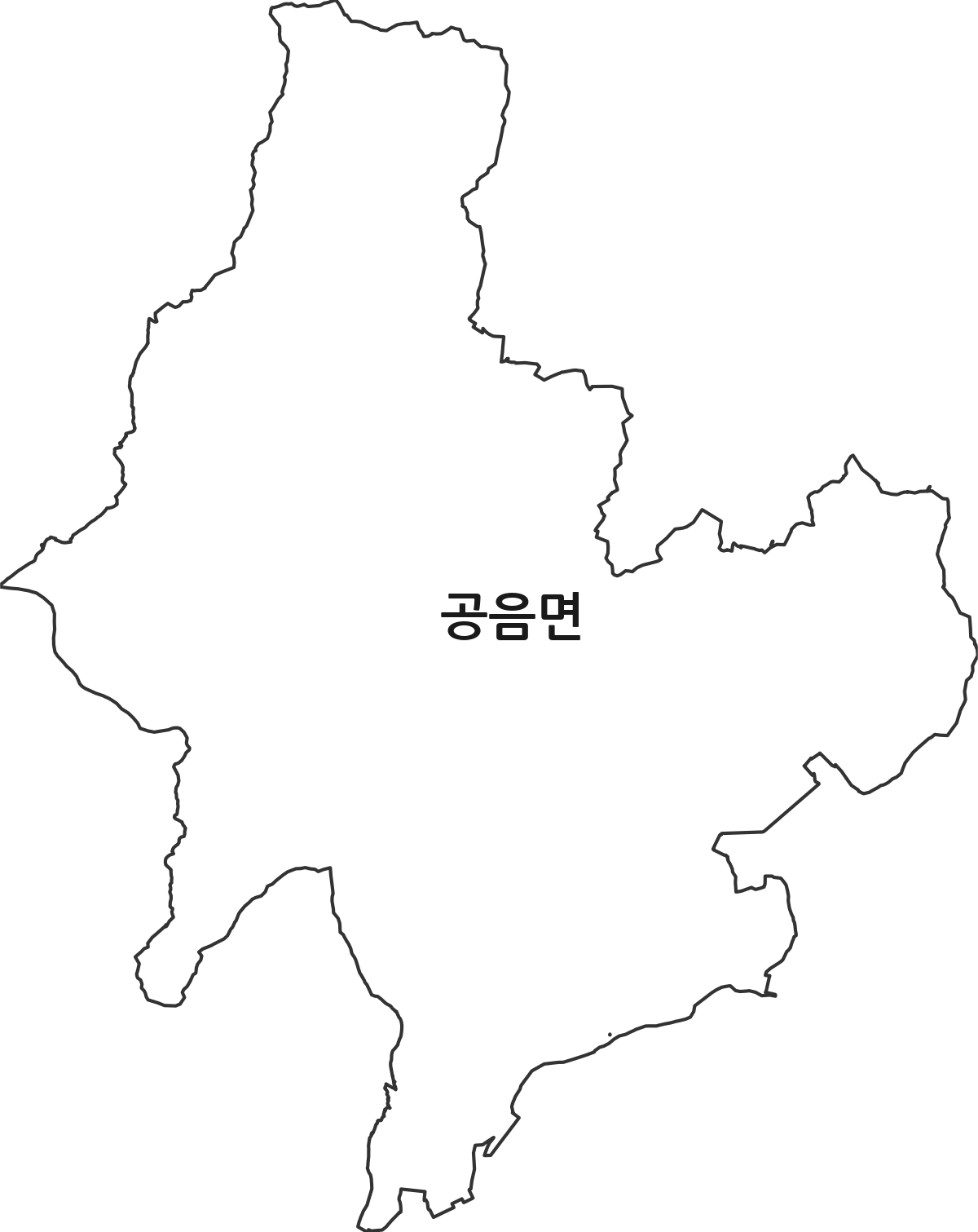 전북특별자치도 고창군 공음면 법정동 행정구역 경계 지도