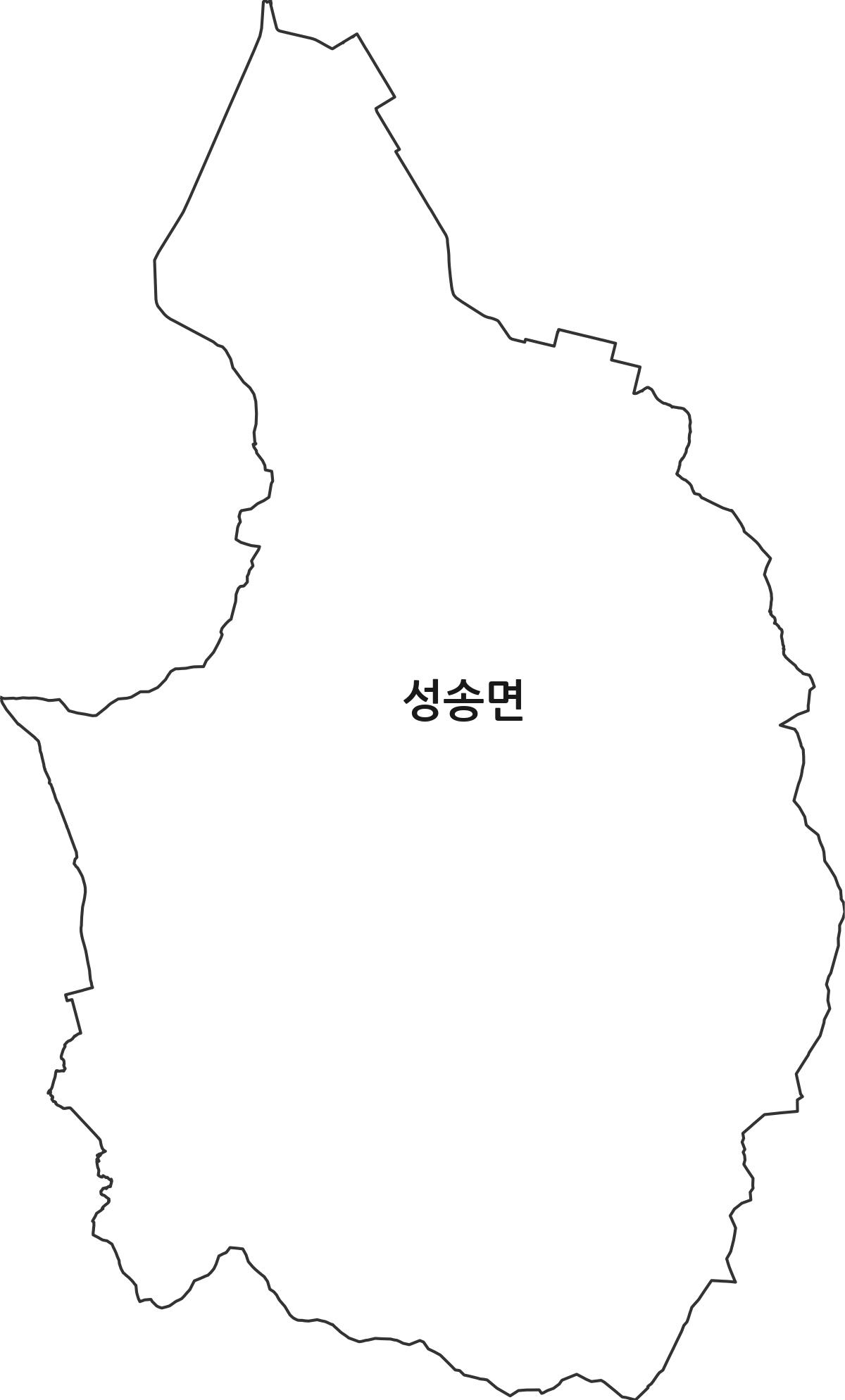 전북특별자치도 고창군 성송면 법정동 행정구역 경계 지도