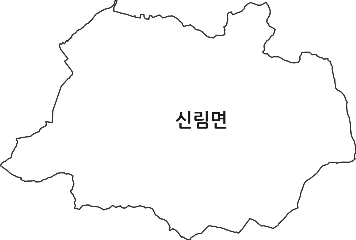 전북특별자치도 고창군 신림면 법정동 행정구역 경계 지도