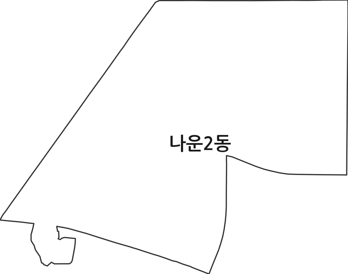 전북특별자치도 군산시 나운2동 행정동 행정구역 경계 지도