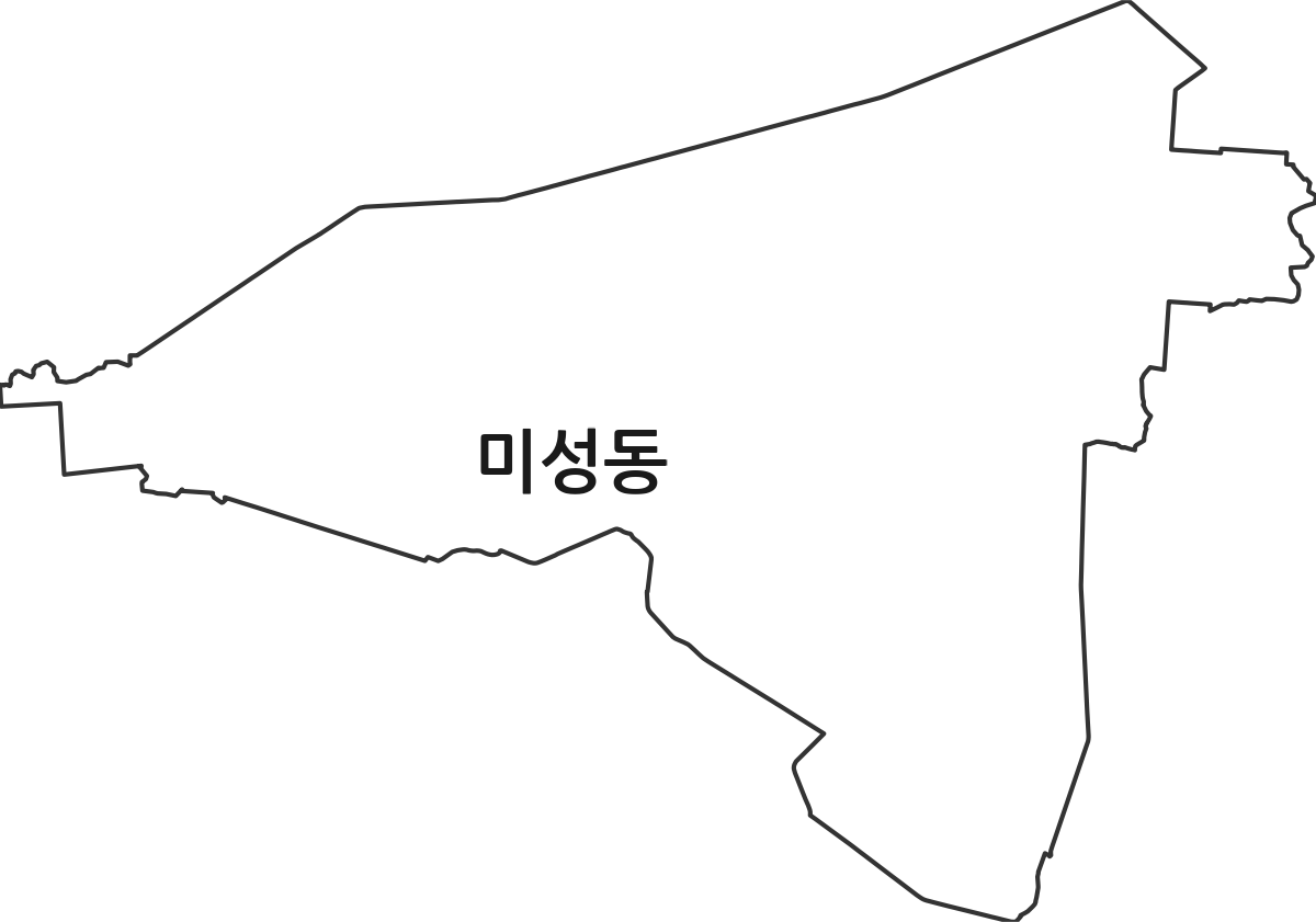 전북특별자치도 군산시 미성동 행정동 행정구역 경계 지도