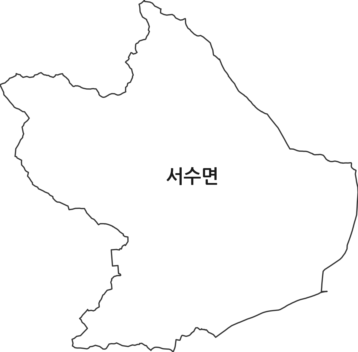 전북특별자치도 군산시 서수면 행정동 행정구역 경계 지도