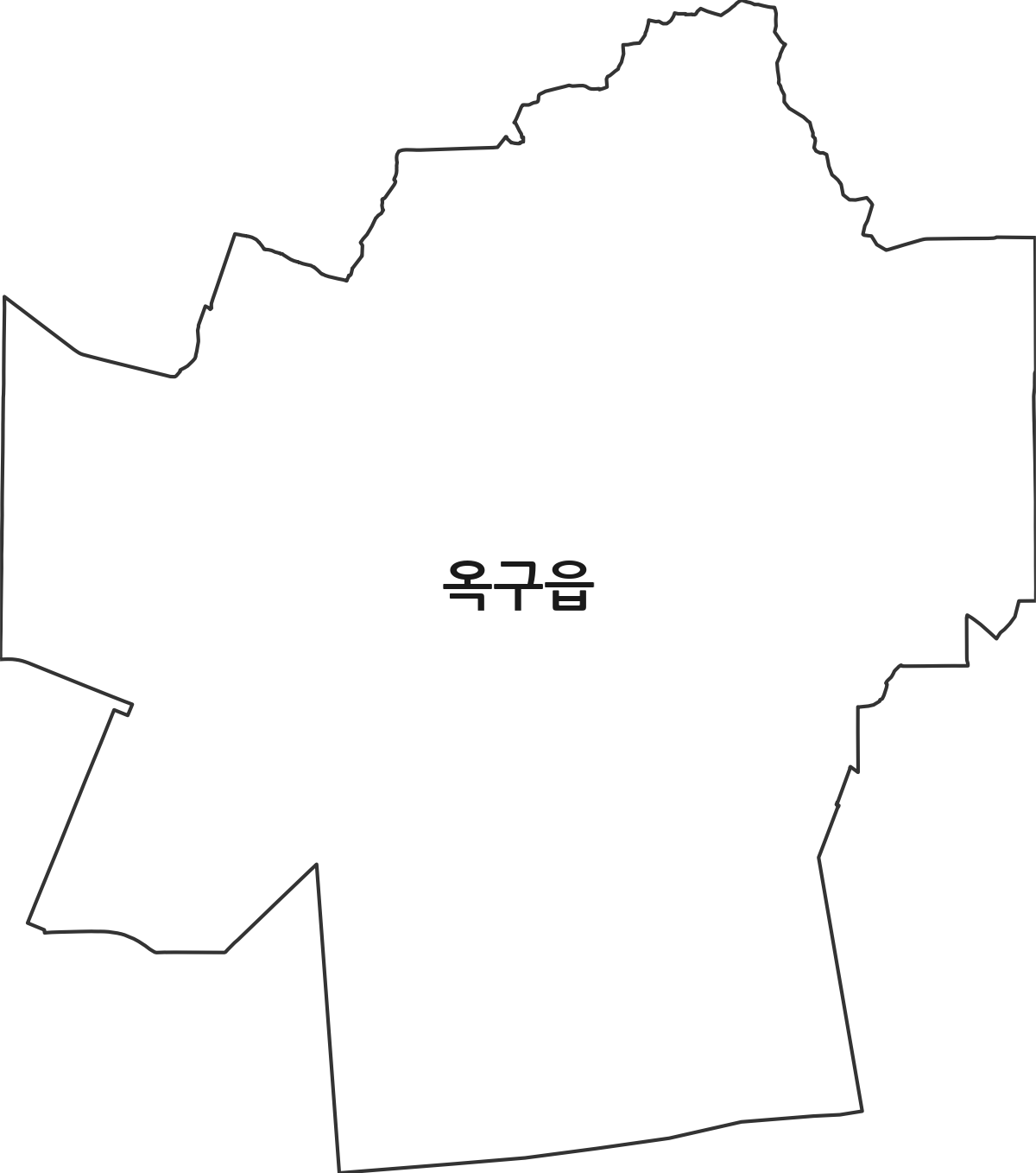 전북특별자치도 군산시 옥구읍 행정동 행정구역 경계 지도