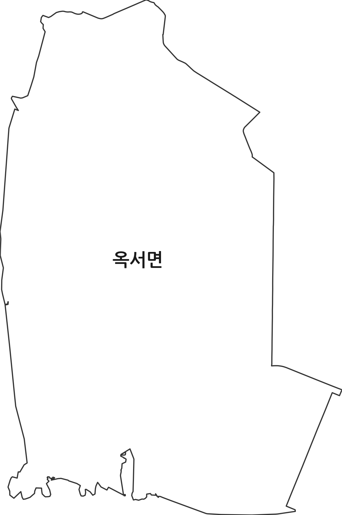 전북특별자치도 군산시 옥서면 행정동 행정구역 경계 지도