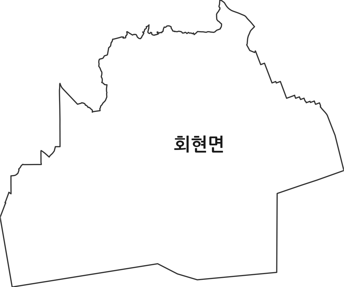 전북특별자치도 군산시 회현면 행정동 행정구역 경계 지도