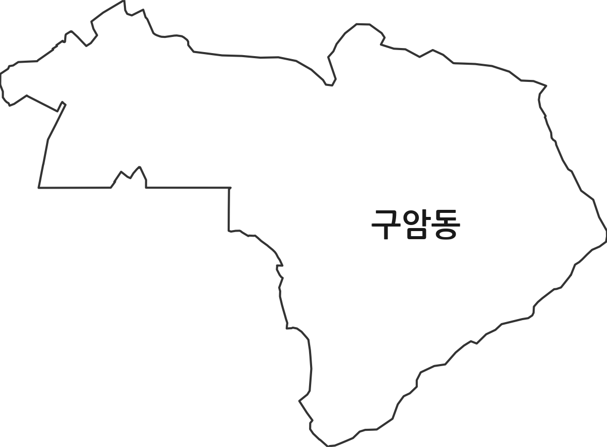 전북특별자치도 군산시 구암동 법정동 행정구역 경계 지도