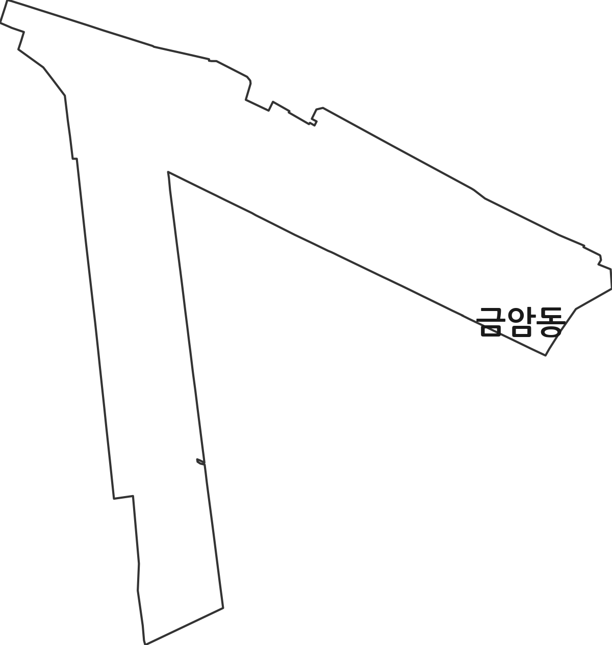 전북특별자치도 군산시 금암동 법정동 행정구역 경계 지도