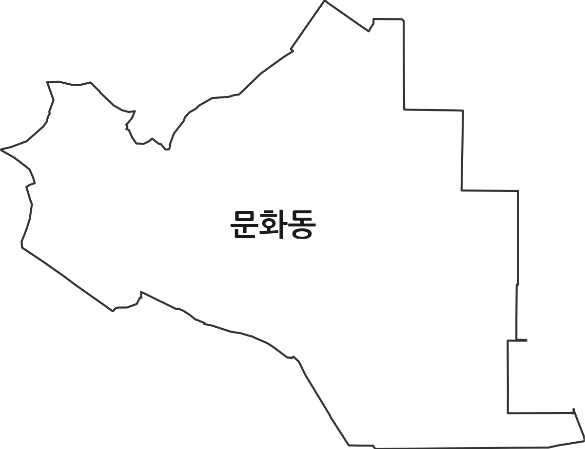 전북특별자치도 군산시 문화동 법정동 행정구역 경계 지도