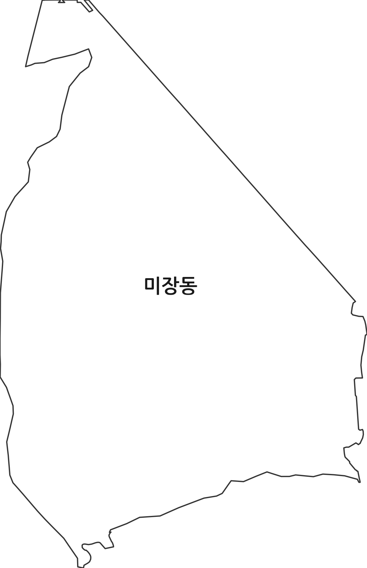 전북특별자치도 군산시 미장동 법정동 행정구역 경계 지도