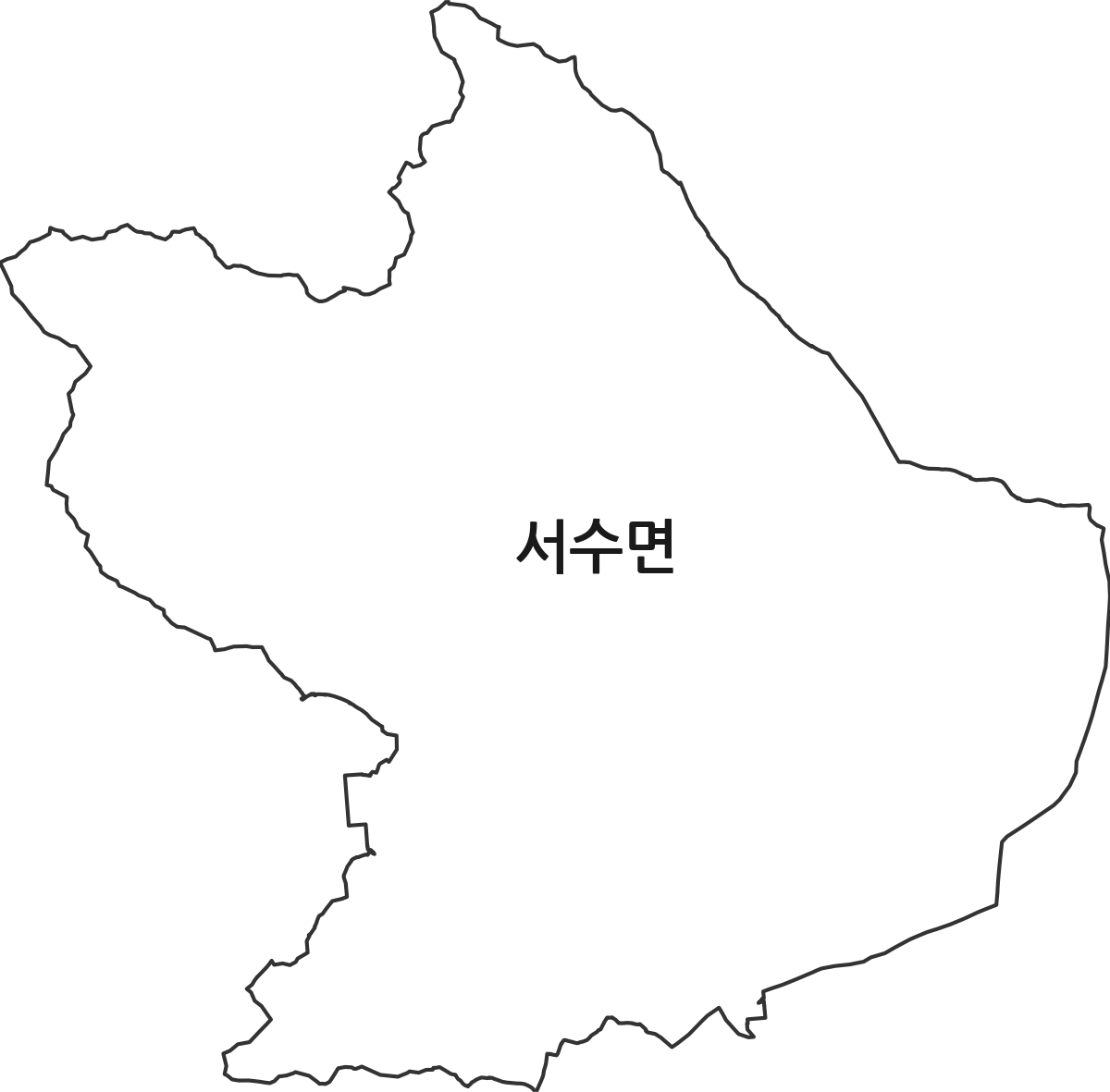전북특별자치도 군산시 서수면 법정동 행정구역 경계 지도