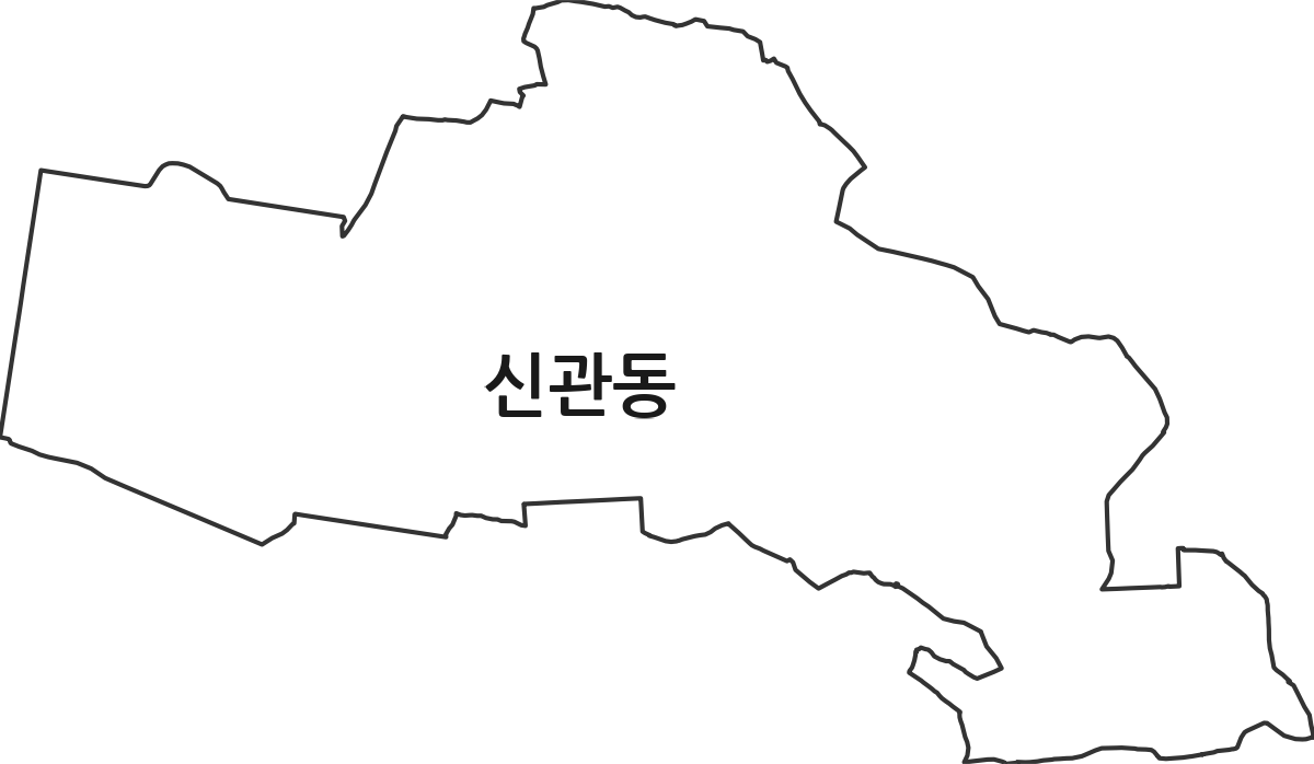 전북특별자치도 군산시 신관동 법정동 행정구역 경계 지도