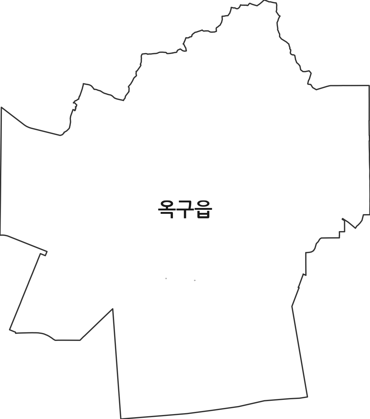 전북특별자치도 군산시 옥구읍 법정동 행정구역 경계 지도