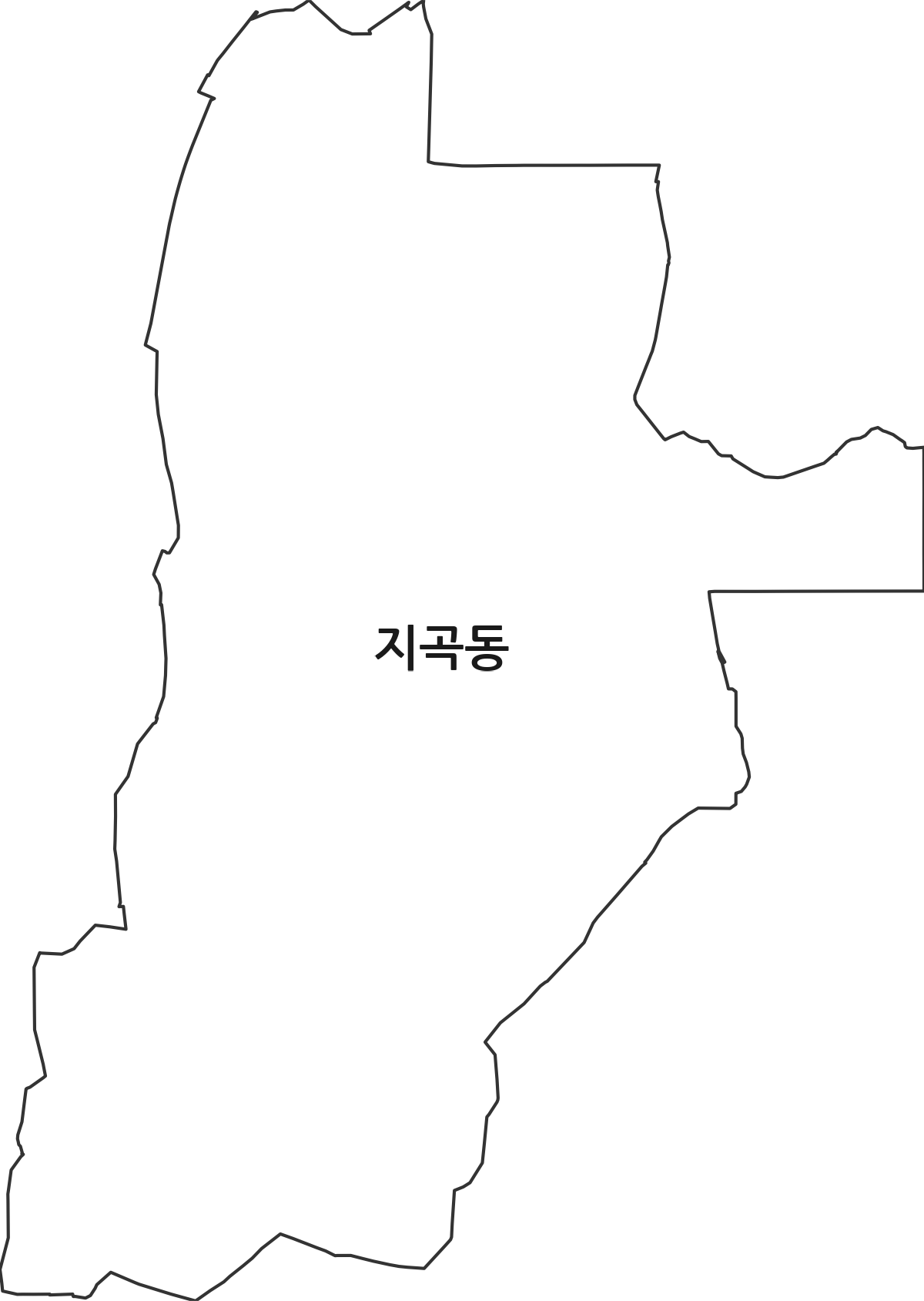 전북특별자치도 군산시 지곡동 법정동 행정구역 경계 지도
