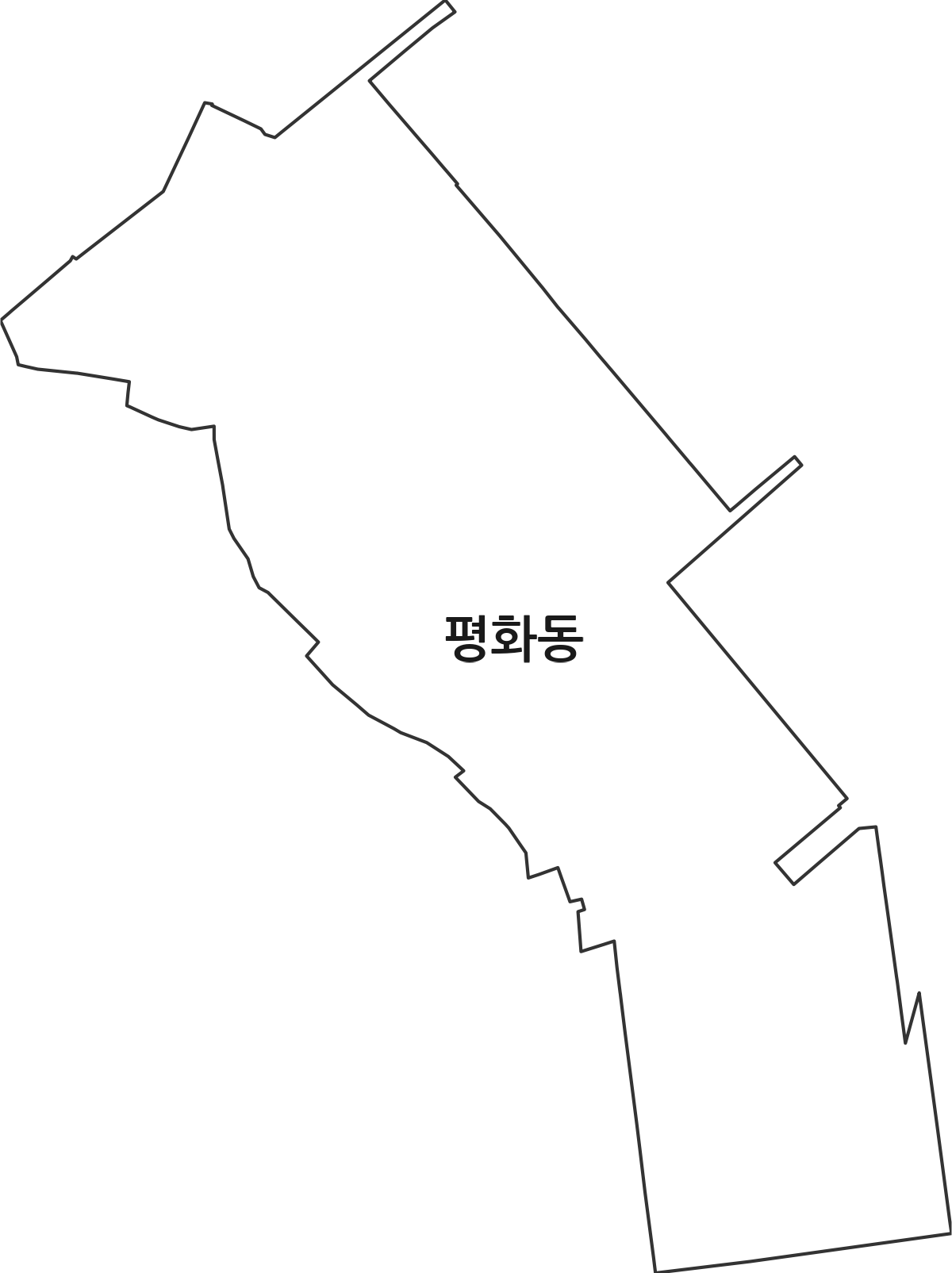 전북특별자치도 군산시 평화동 법정동 행정구역 경계 지도