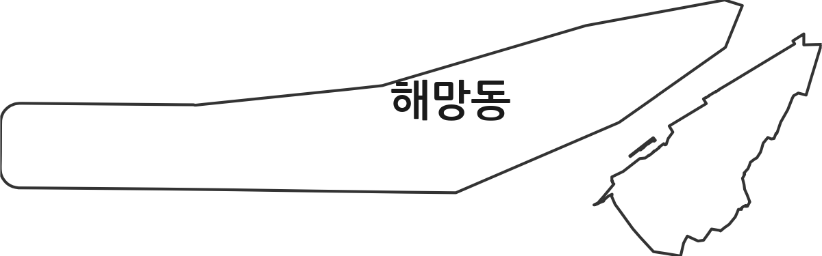 전북특별자치도 군산시 해망동 법정동 행정구역 경계 지도