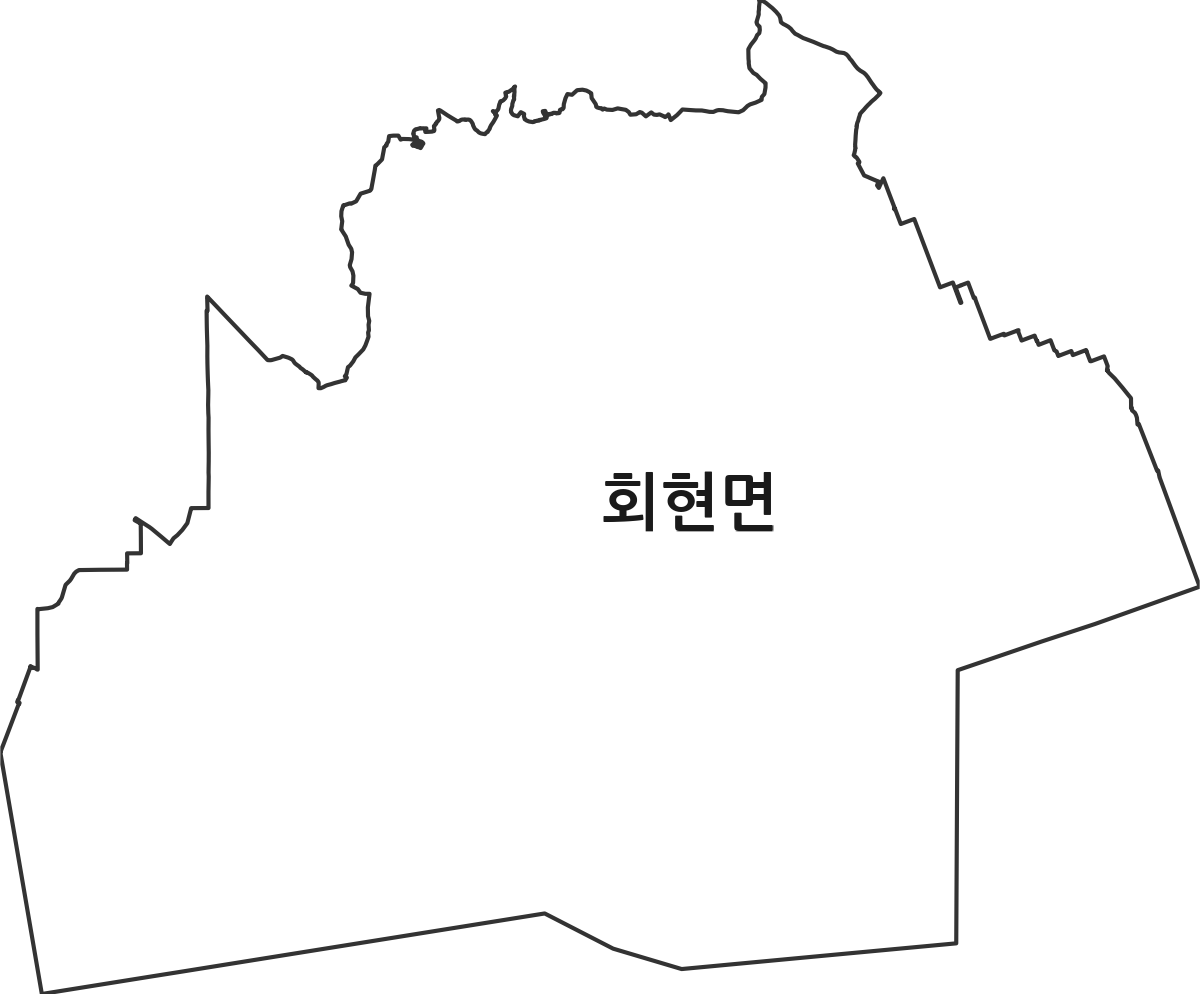 전북특별자치도 군산시 회현면 법정동 행정구역 경계 지도