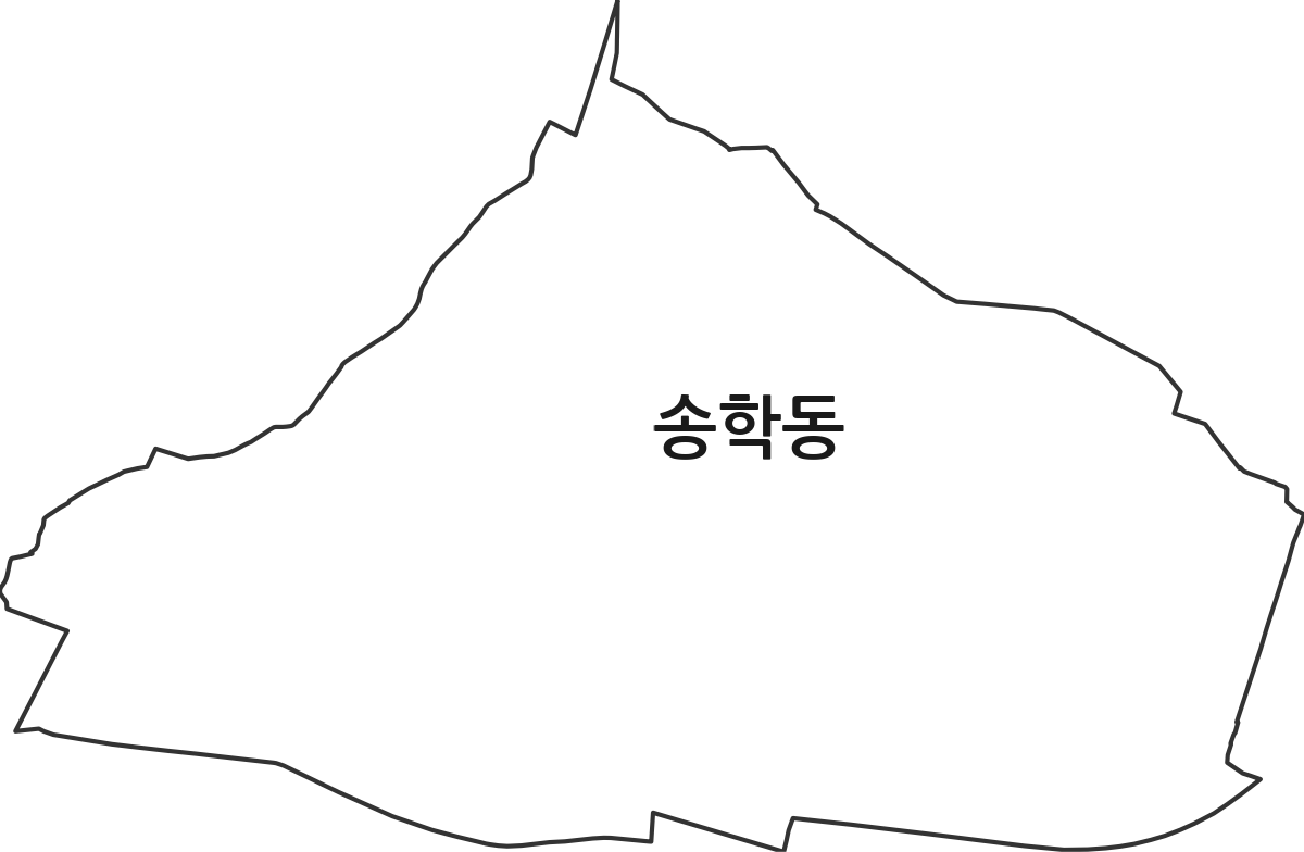 전북특별자치도 익산시 송학동 행정동 행정구역 경계 지도