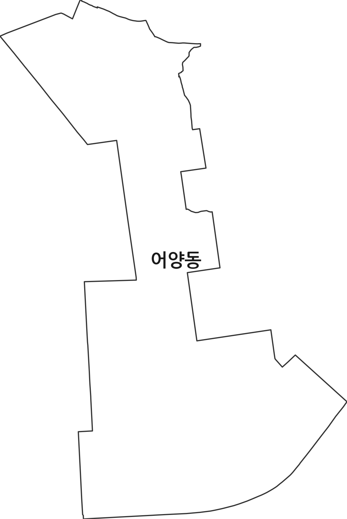 전북특별자치도 익산시 어양동 행정동 행정구역 경계 지도