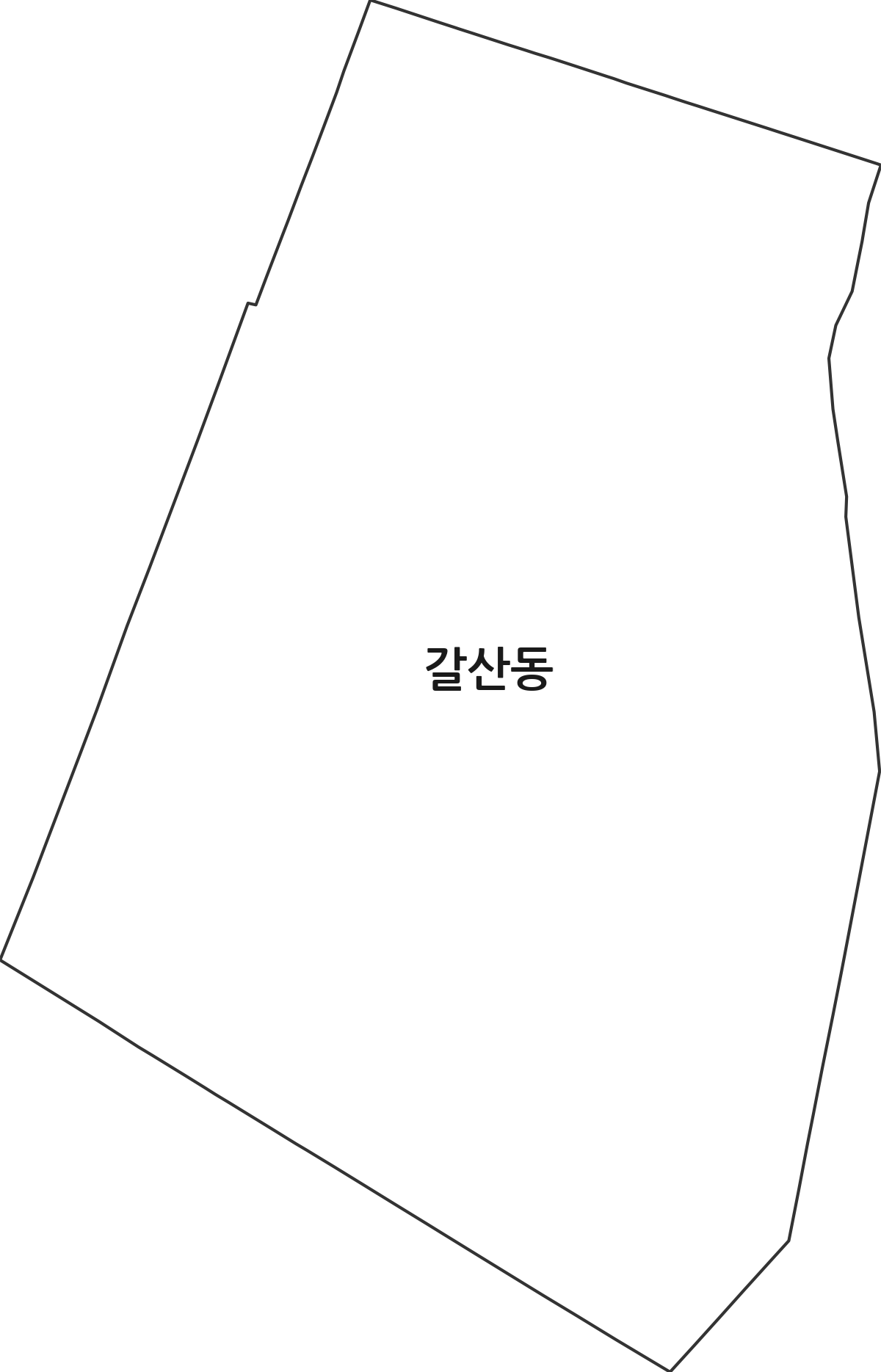 전북특별자치도 익산시 갈산동 법정동 행정구역 경계 지도