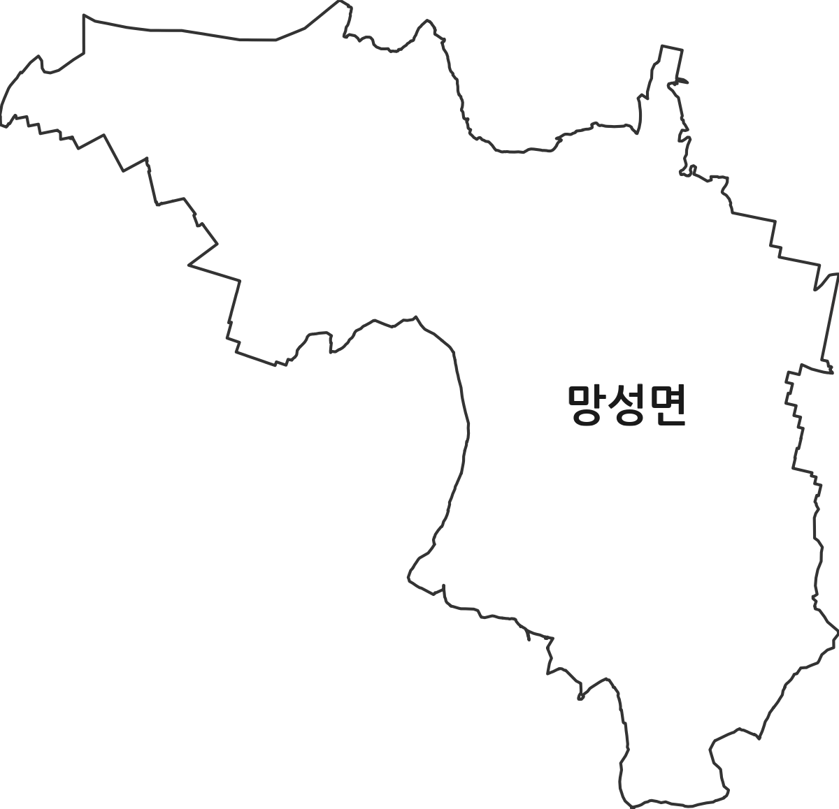 전북특별자치도 익산시 망성면 법정동 행정구역 경계 지도