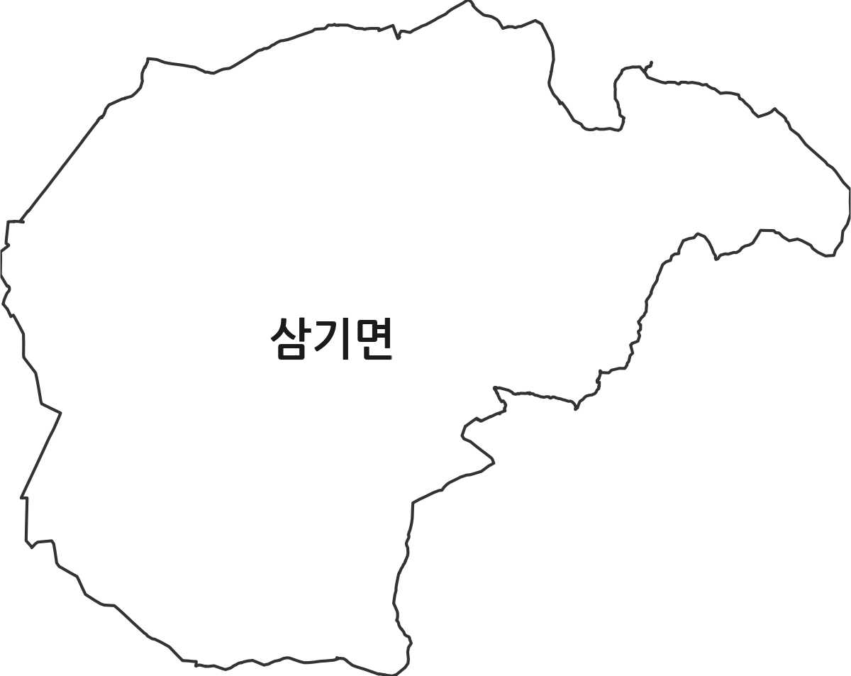 전북특별자치도 익산시 삼기면 법정동 행정구역 경계 지도