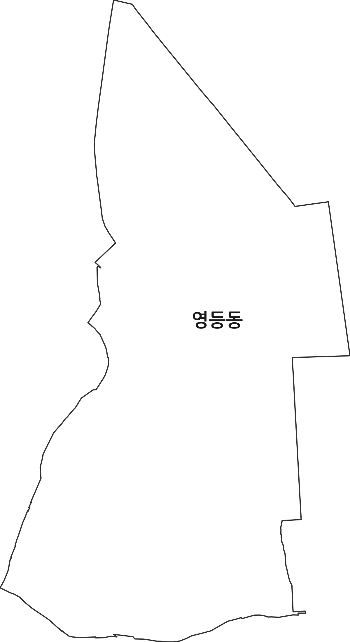 전북특별자치도 익산시 영등동 법정동 행정구역 경계 지도