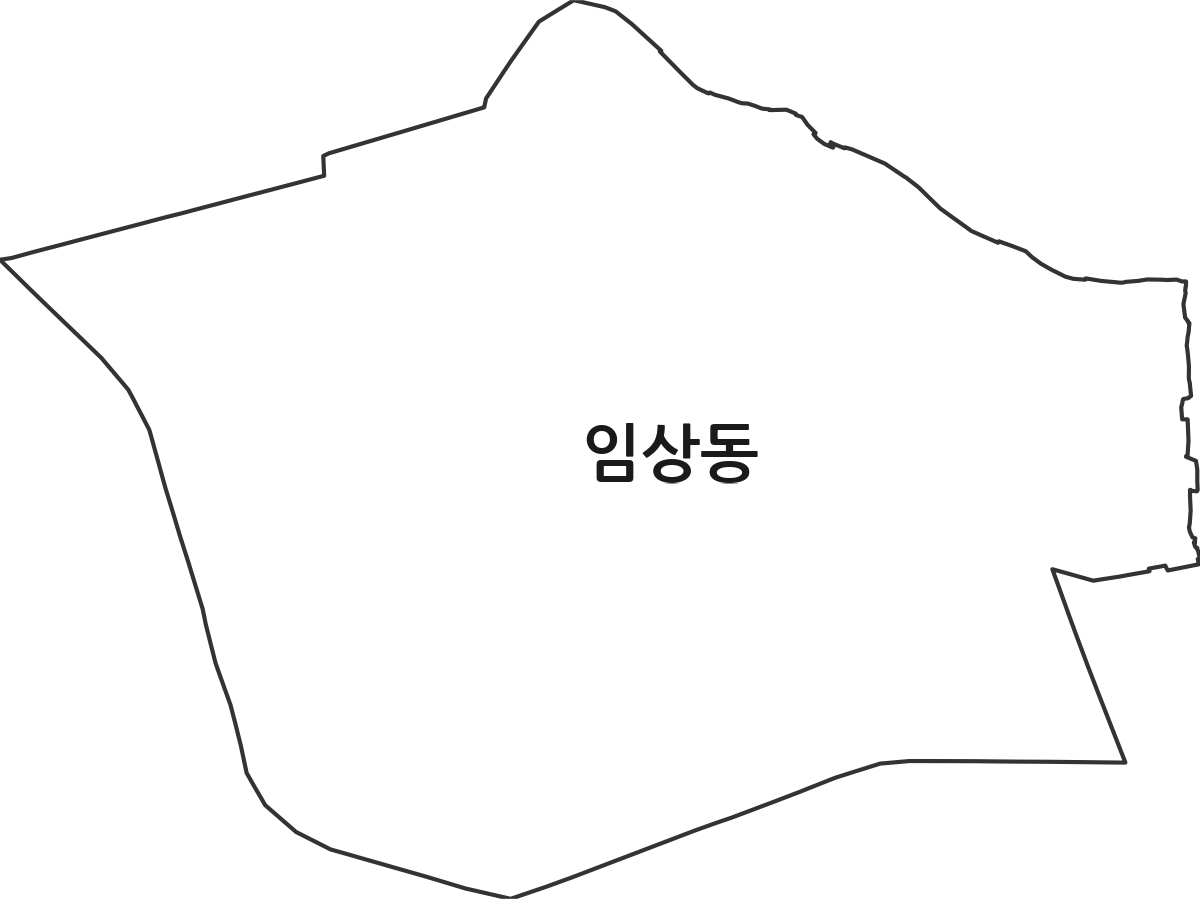 전북특별자치도 익산시 임상동 법정동 행정구역 경계 지도