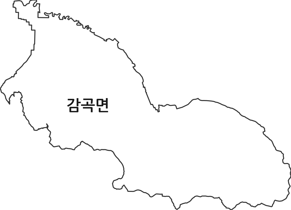 전북특별자치도 정읍시 감곡면 행정동 행정구역 경계 지도