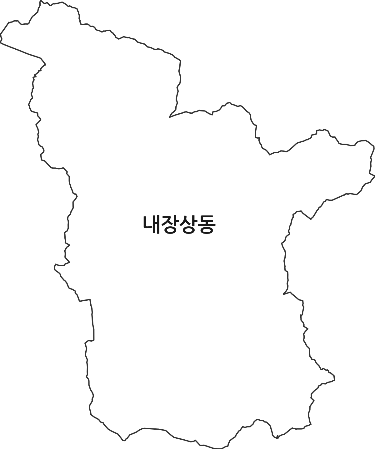 전북특별자치도 정읍시 내장상동 행정동 행정구역 경계 지도