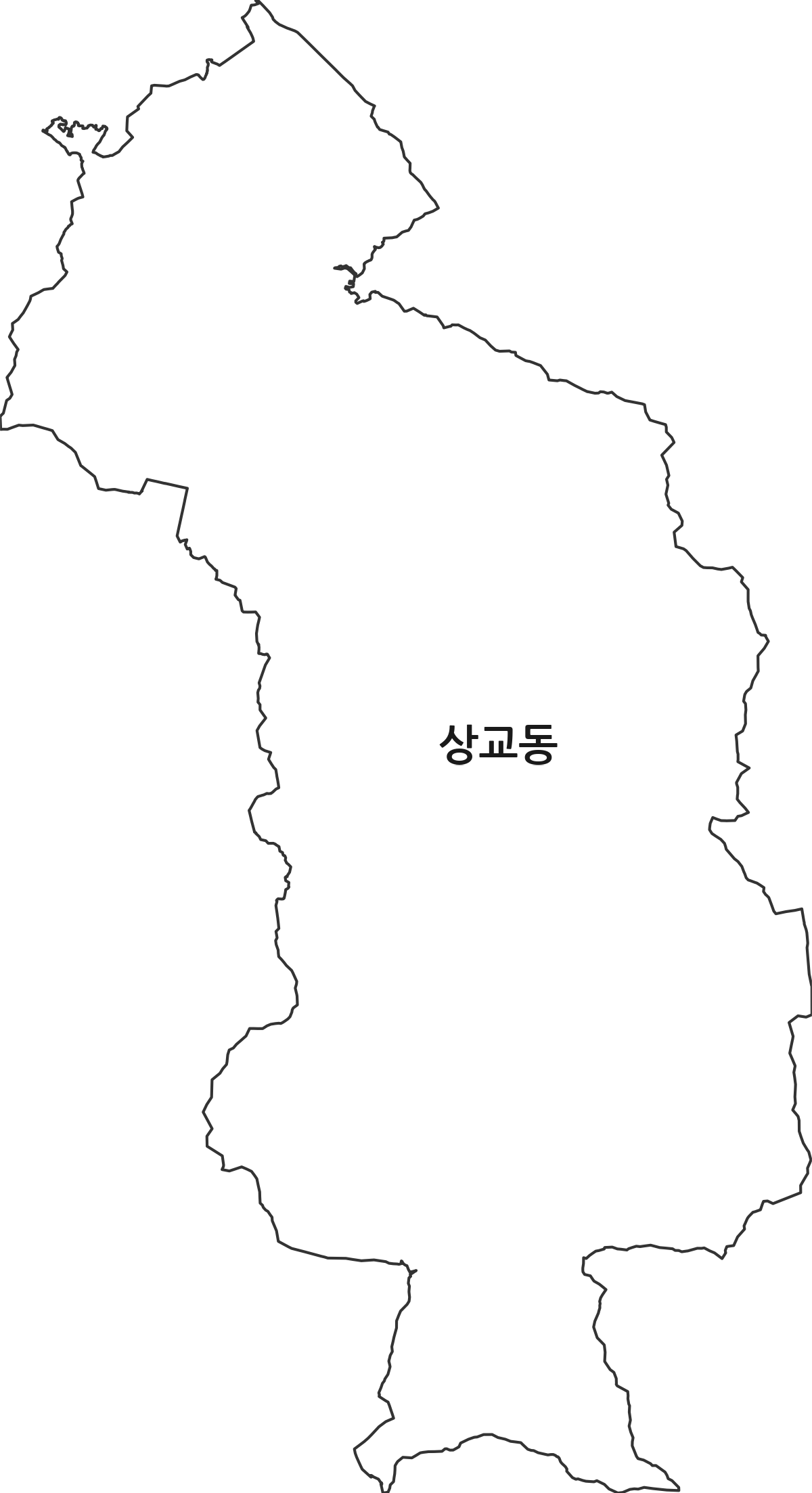 전북특별자치도 정읍시 상교동 행정동 행정구역 경계 지도
