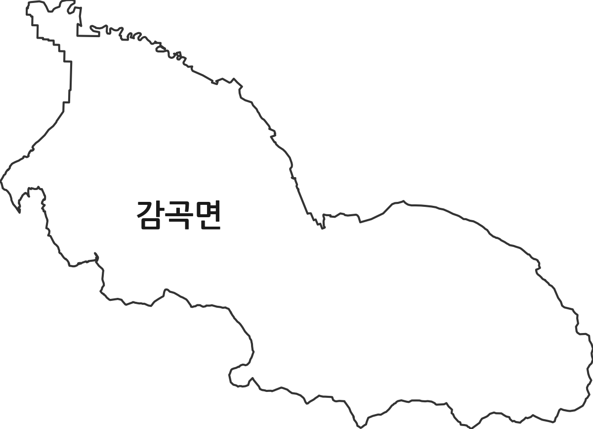 전북특별자치도 정읍시 감곡면 법정동 행정구역 경계 지도